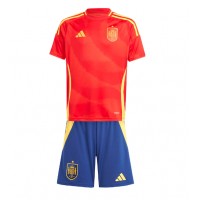 Camiseta España Primera Equipación Replica Eurocopa 2024 para niños mangas cortas (+ Pantalones cortos)